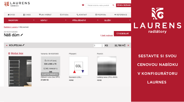 Konfigurator grzejników Laurens