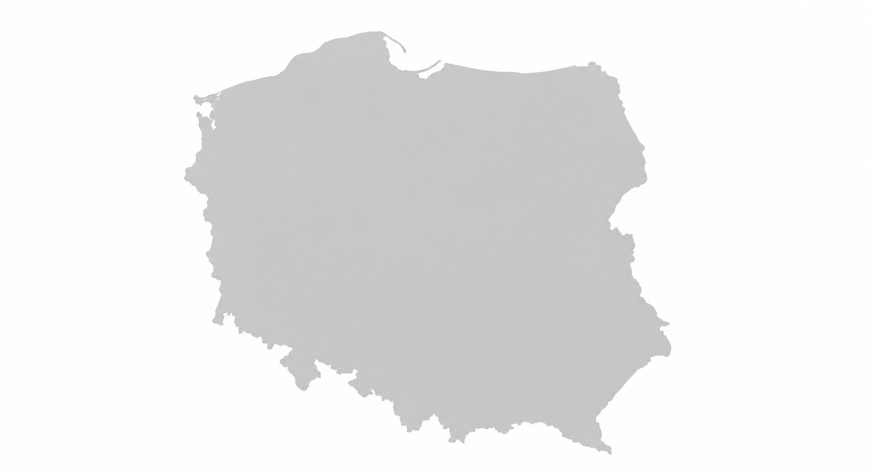 Mapa Polski z lokalizacjami partnerów Laurens
